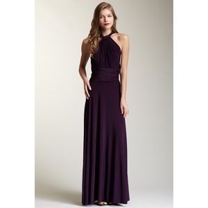 Von Vonni Transformer Dress in Eggplant